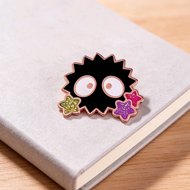Niedliche Elfen-Emaille-Anstecknadel, lustiges Anime-Abzeichen, Rucksack-Pin, Brosche, Schmuckgeschenk, modisches Accessoire für Freunde, Kleidungszubehör – Detail 3
