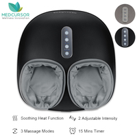 Fully Wrapped Foot Massager Machine Electric Shiatsu Kneading Heating Therapy Knead Roller Muscle Relax Pain Relief for Home Use