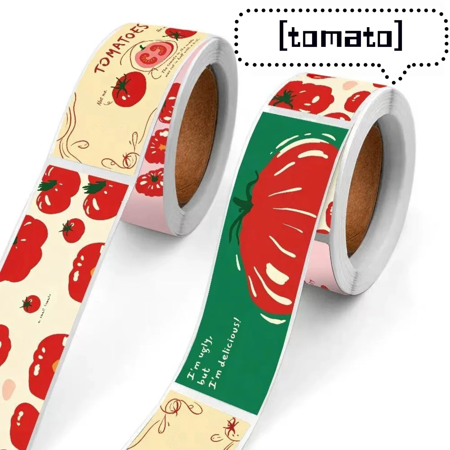 240/120Pcs Tomato Sealing Stickers, Ins Style Doodle Minimalist Premium Aesthetic Stickers, Desktop Journal Decor & Package Seal