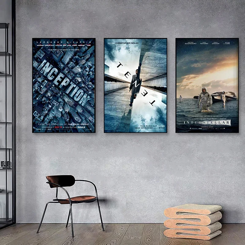 بين النجوم المشارك حائط لوح رسم الديكور صور الفيلم الملصقات والمطبوعات الرسم على لوحات القماش الجدارية ديكور غرفة المنزل
