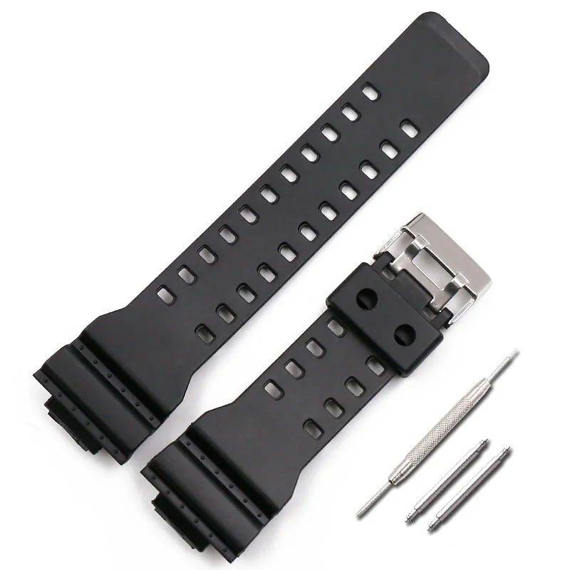 Correa de reloj inteligente para G-Shock GA-110GB GA400 22mm negro correa de reloj deportiva pines hebilla de Metal correas de reloj de Pu correa caliente