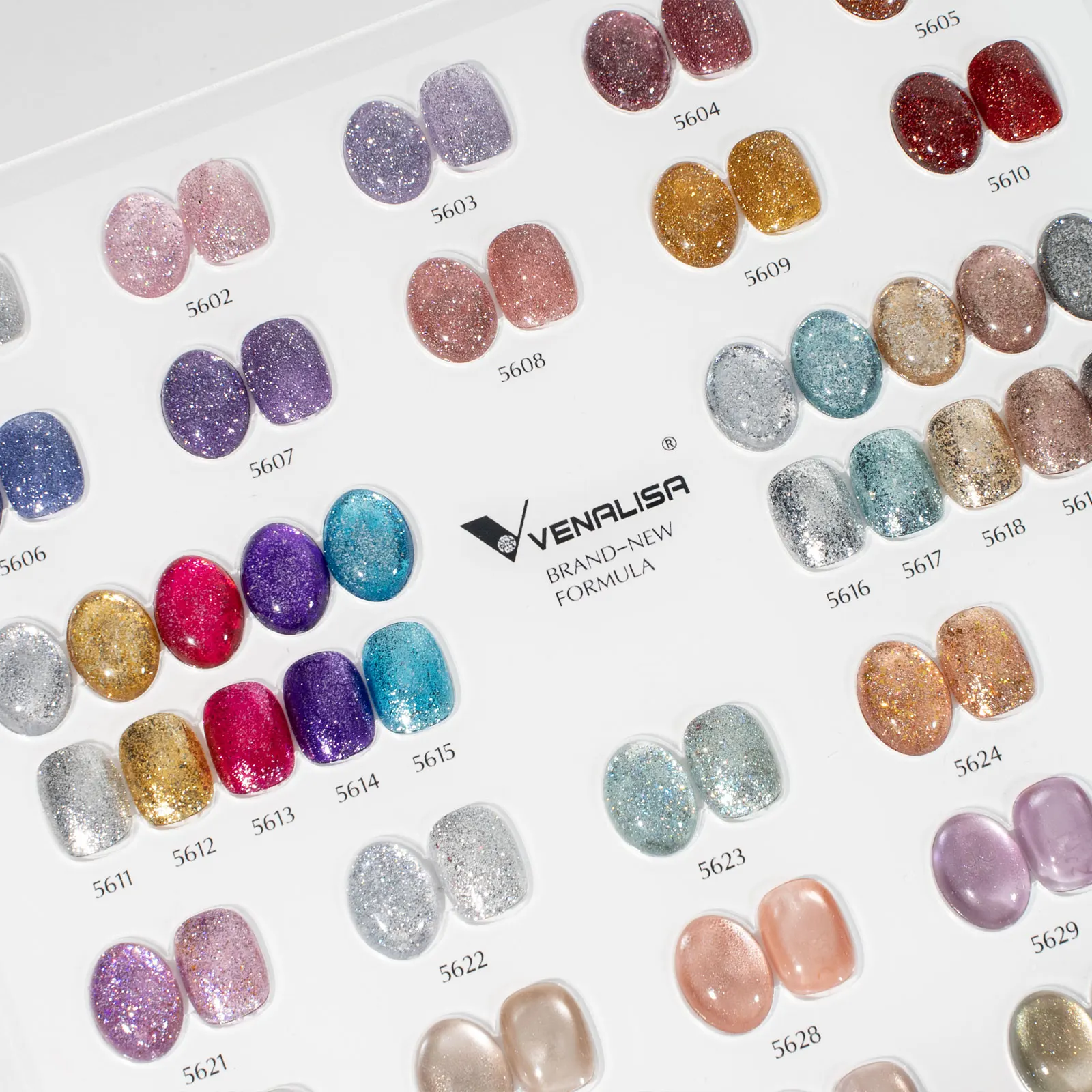 Venalisa Cat Eye Gel Nagellack Set Magnetischer Effekt Schimmerndes Nagelgel Set Hochpigmentiert Abziehbarer UV LED Nagelkunst Maniküre 10ml x 5 Stück – Detail 19