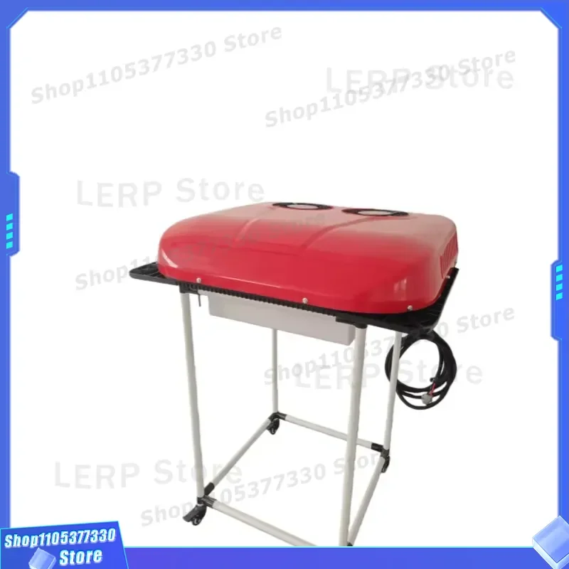 Portable 12V 24V Air Conditioner for RV Truck Marine Roof with Dual Fans Compact Cooling System for Vehicle Cabin Comfort