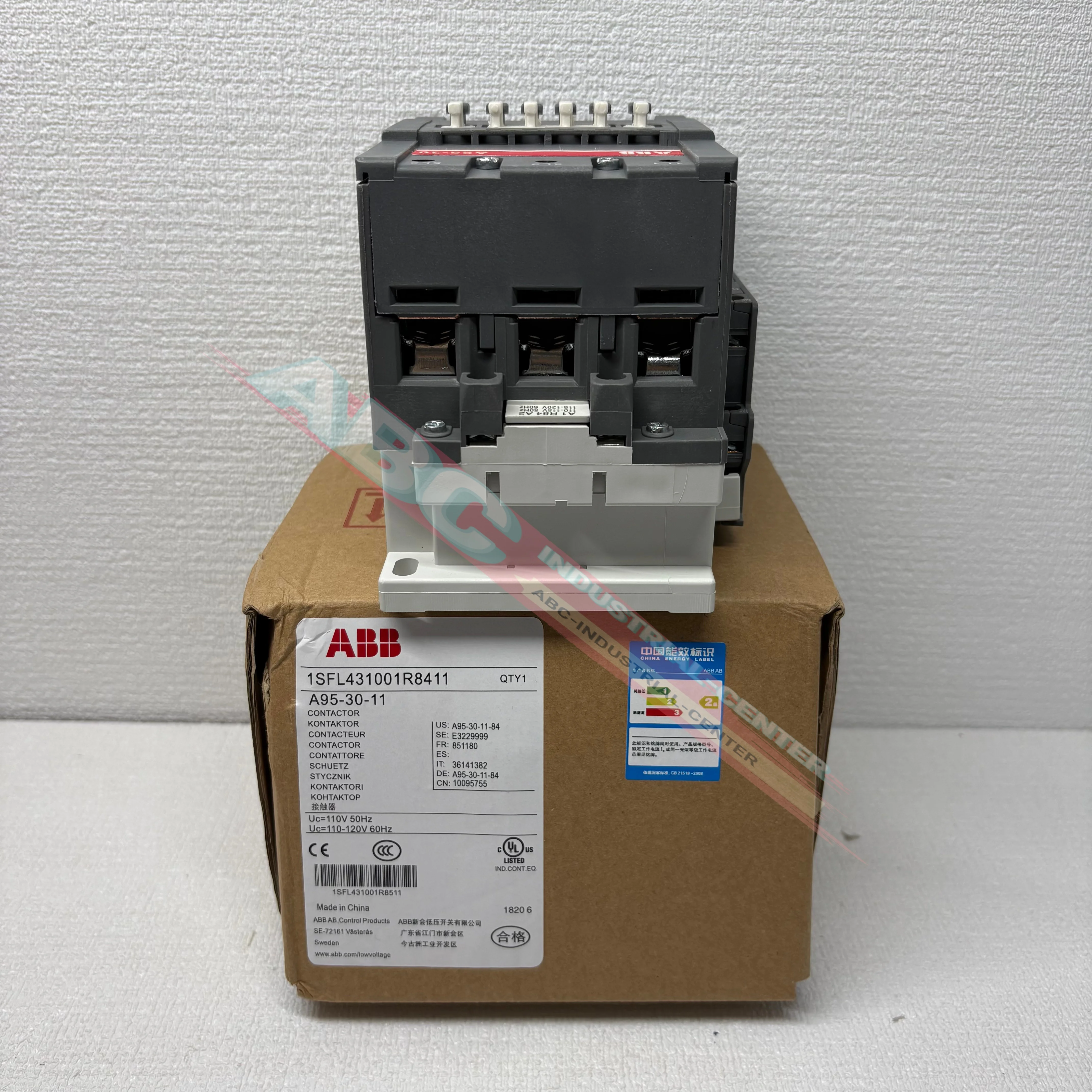 

Новый оригинальный контактор A95-30-11 110V 1SFL431001R8411 A110-30-11 110V 1SFL451001R8411