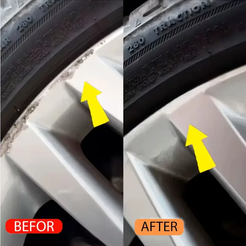 مجموعة العناية بعجلات السيارة المصنوعة من خليط معدني: تلميع إصلاح الخدوش، مرمم محور DIY لا حاجة إلى تفكيك المحور