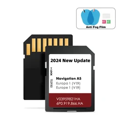 Tarjeta de mapa para Seat AS V19 Sat Nav, 32GB, navegación europea 2024, tarjeta SD para coche Leon V 03959821 HA / 6P 0919866 HA