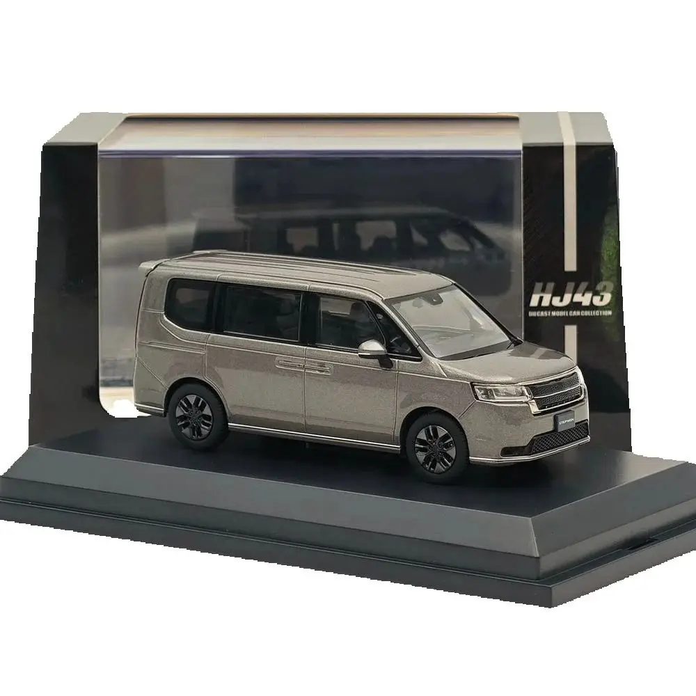 

1/43 Scale STEP WGN e:HEV SPADA Super Platinum Gray (M) Diecast Model Car - HJ432004GM Limited Collection Auto Toys Gift