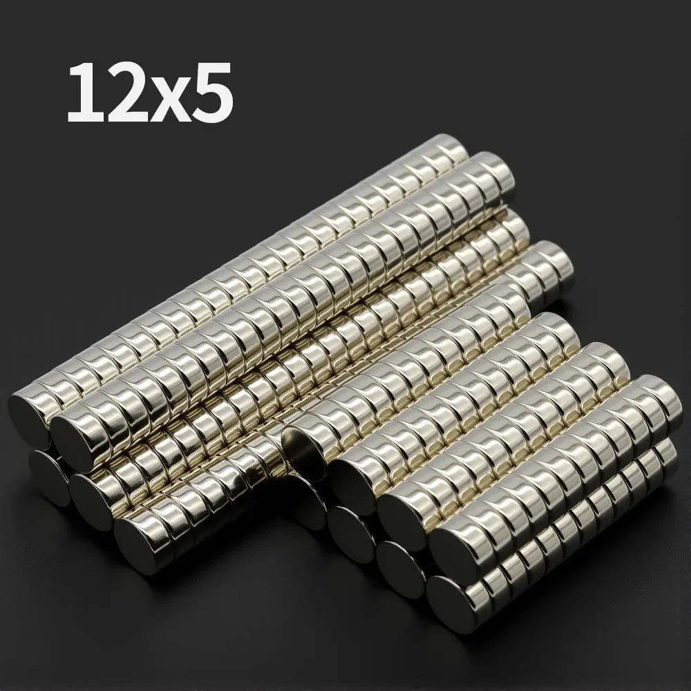 12x5mm Round Super Strong Magnet Powerful Neodymium Magnets N35 NdfeB Permanent Magnetic imanes Refrigerator Magnet