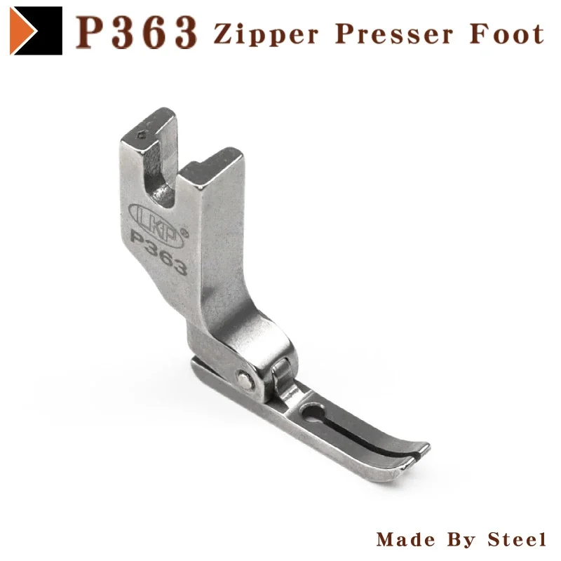 P363 Narrow Zipper Presser Foot For Industrial Single Needle Lockstitch Sewing Machine JUKI BROTHER Sewing Accessories Parts