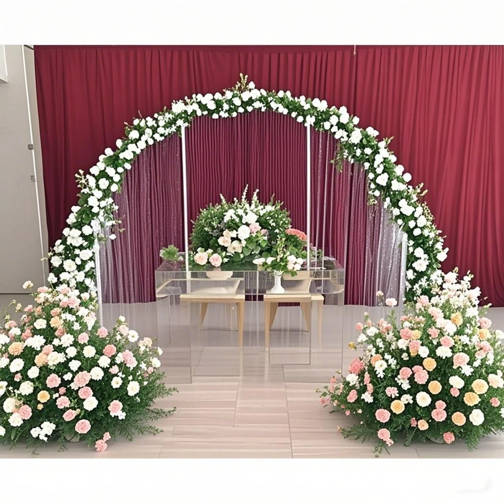 Wedding Decor Supplies New Table Flower Stand  Acrylic acrylic bead Arch Centerpieces