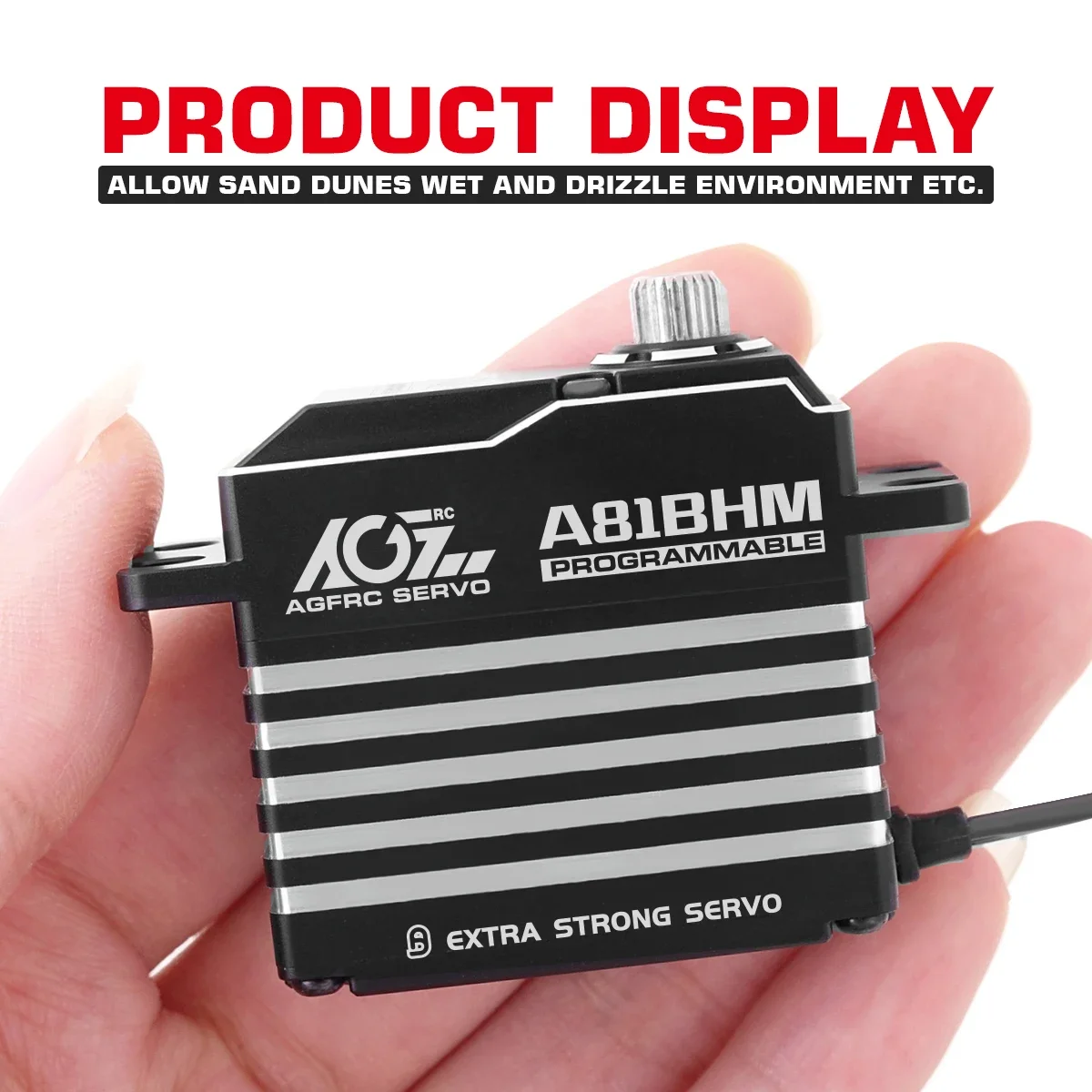 Programmable A81BHM Steel Gear 45KG Monster Torque High Speed Brushless Servo for 1/8 Scale On Road Off road Truck