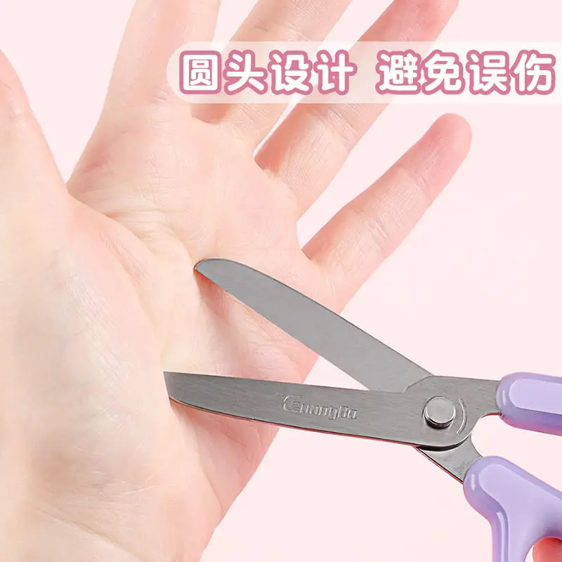 Sanurgente-Juste de protection pour ciseaux pour étudiants, Cinnamoroll sûr, Kuromi Handmade Clipper, Cute Gifts, School Supplies, Staacquering Scissors