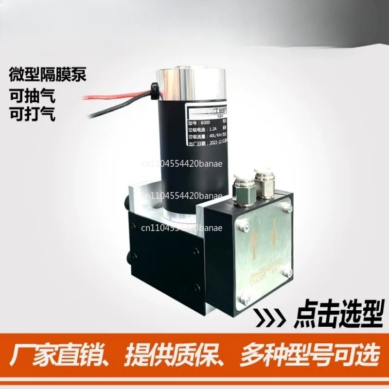 12V small vacuum pump 24V gas transmission booster circulating pump diaphragm negative pressure pumping pump