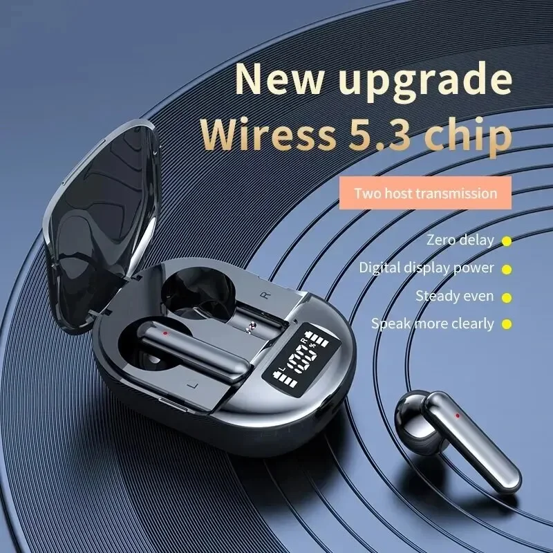 Wireless Bluetooth Earphones Digital Display Low Latency Stereo in-ear Headphones Entertainment Gaming Sports Headset for Xiaomi