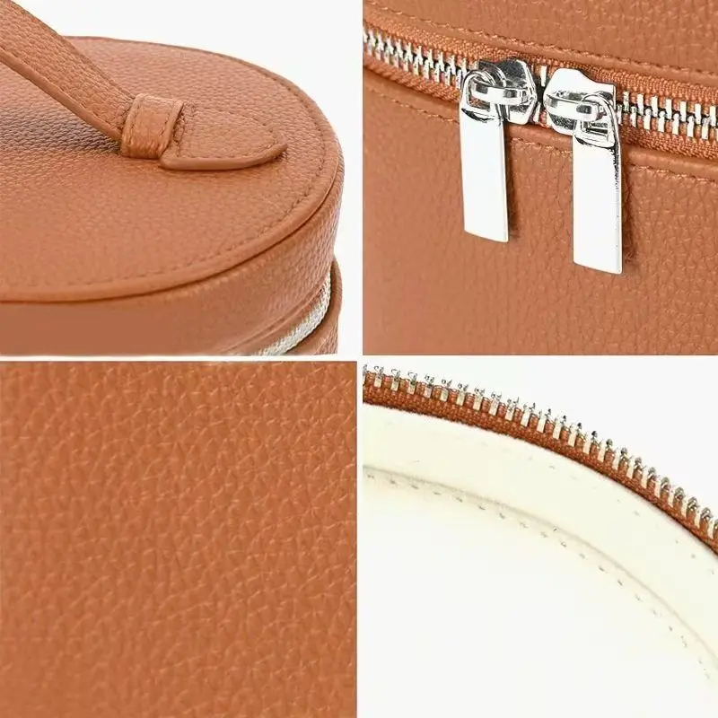 Bolsa de Maquillaje Portátil de Cuero PU, Separ de Viaje, Estilo Nuevo, ular para Viajes de Negocios, Bolsa de n...