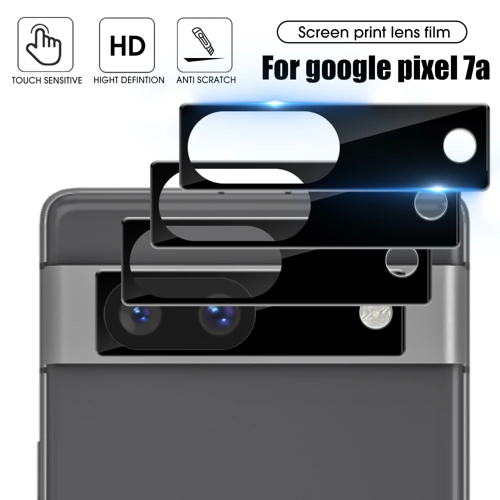 Para cámara Google Pixel 7A, películas de cubierta completa de vidrio templado, Protector de pantalla, película protectora de vidrio curvada 3D antiarañazos