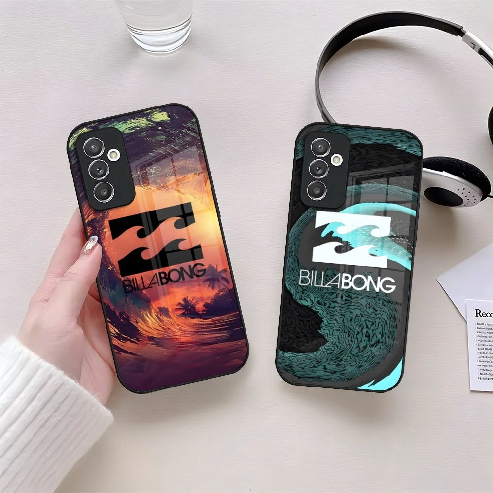 Повседневный чехол для телефона Billabonges из стекла для Samsung S24 S26 S23 S20 S25 S21 S22 Ultra Fe Plus A05 A06 A16 A26 A36 A56 Coque