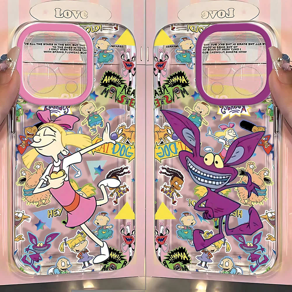 Cute cartoon R-Rugratses Phone Case For Samsung Galaxy S26 S25 S24 S23 S22 S21 FE Note20 Note10 Edge Plus Ultra Lite 5G Clear