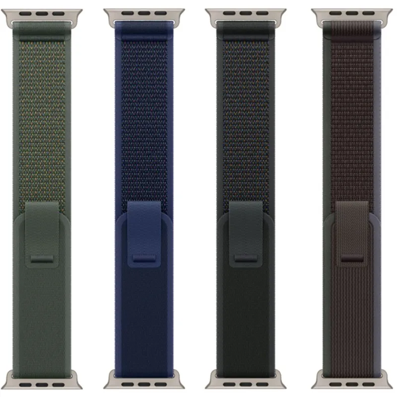 Original Trail Loop Armband für Apple Watch Ultra 2 3, 49mm 46mm 42mm 45mm, Nylon Sportarmband, Correa Serie 11 10 9 8 7 6 SE