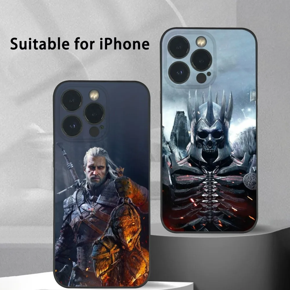 Game W-WitChEr 3 Cool Phone Case For iPhone 16 15 14 13 12 11 Pro Max Plus Mini Frosted Soft Shell Funda