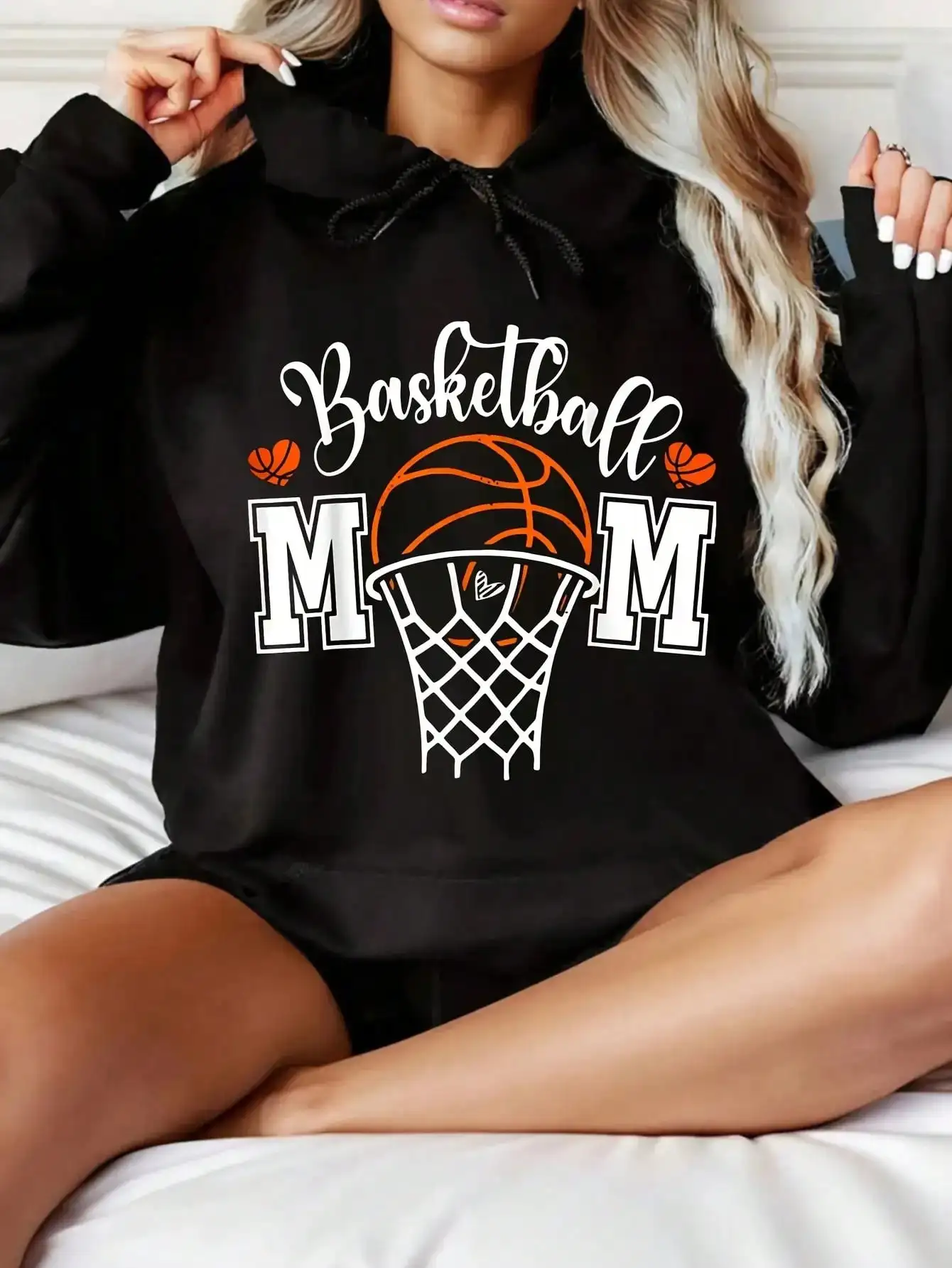 

Men's and Women's Plus Size Printed Top, Loose Casual, Soft, Comfortable and Breathable, Outdoor Sports Loose Pullover Hoodie