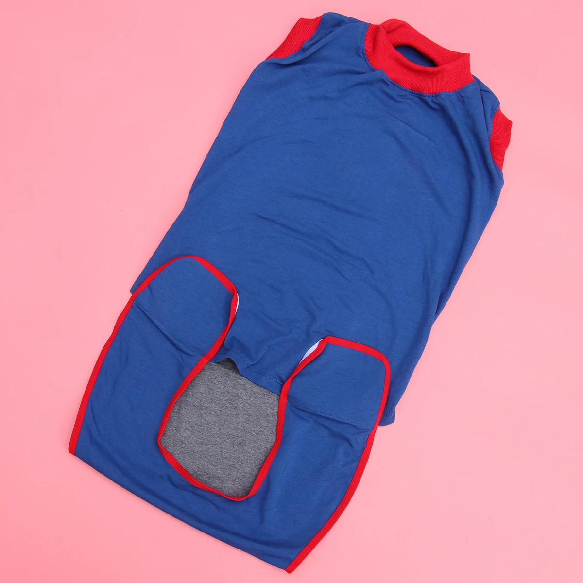 

Soft Cotton Dog Surgery Clothes Postoperative Recovery Costume Licking Biting Protection Elastic Back Fastener