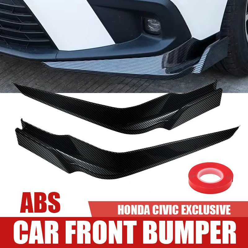 ABS Material For 11th Generation Honda Civic Special Purpose Vehicle Front Shovel Bumper Non Destructive Installation