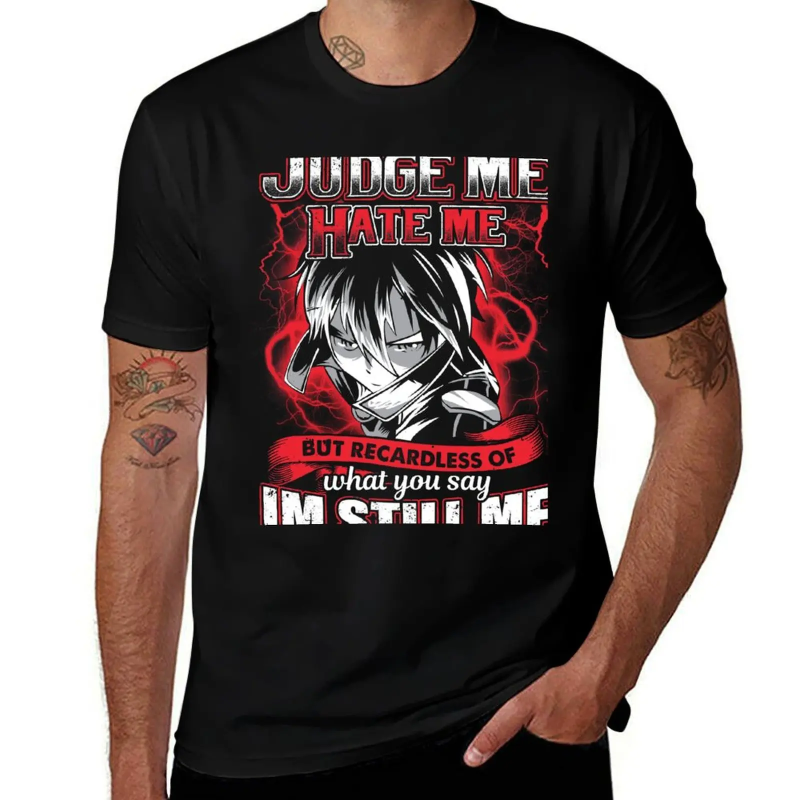 Camisetas 100% para hombre, camisetas gráficas con espada kirito, Camiseta ajustada de algodón para hombre, camisas en línea para hombre, camiseta artística