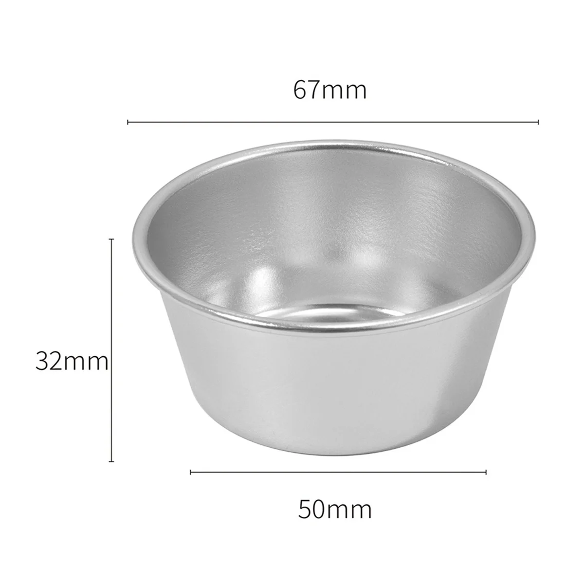 16 Pieces Individual Pudding Cups Mini Chocolate Molten Pans Non-Stick Cupcake Cake Cookie Pudding Mold