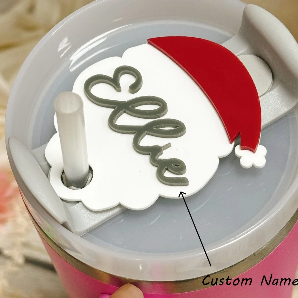 

Personal Name Cup Label Customized 40oz/30oz Water Cup Nameplate Accessories Handmade Acrylic Lid Name Label Best Friend Gifts