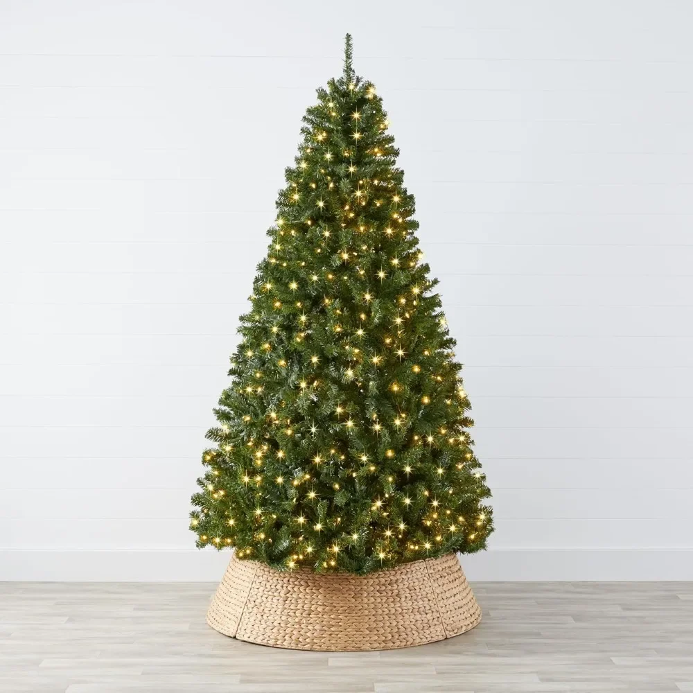 

7.5ft Pre-Lit Spruce Artificial Holiday Christmas Tree for Home, Office, Party Decoration w/ 550 Incandesce Lights