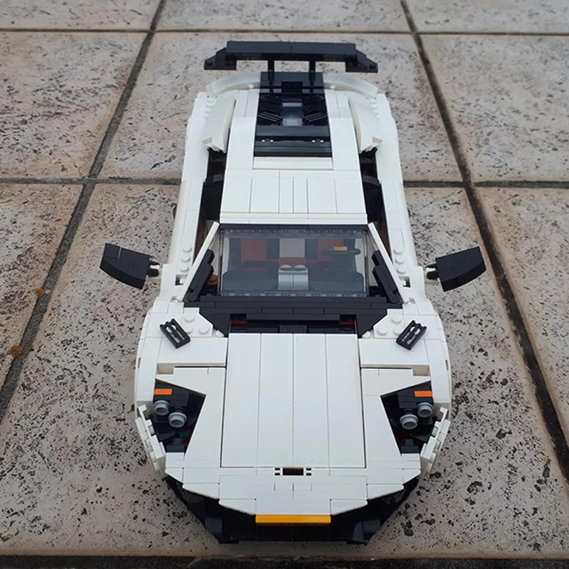 NEW 1302Pcs Parts Creative Expert MOC Lamborghiningeds Murcielago SV LP7604 MOD 10295 Sports Cars Building Blocks DIY Bricks Toy