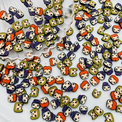 50g/Lot Hot Selling New Halloween Skull Polymer Clay Sprinkle, Slice for Crafts Making, Phone Deco, DIY Scrapbooking