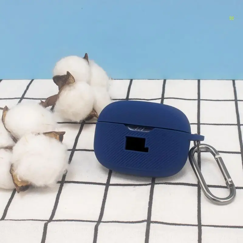 Capa silicone resistente à poeira para fones ouvido Beam com mosquetão