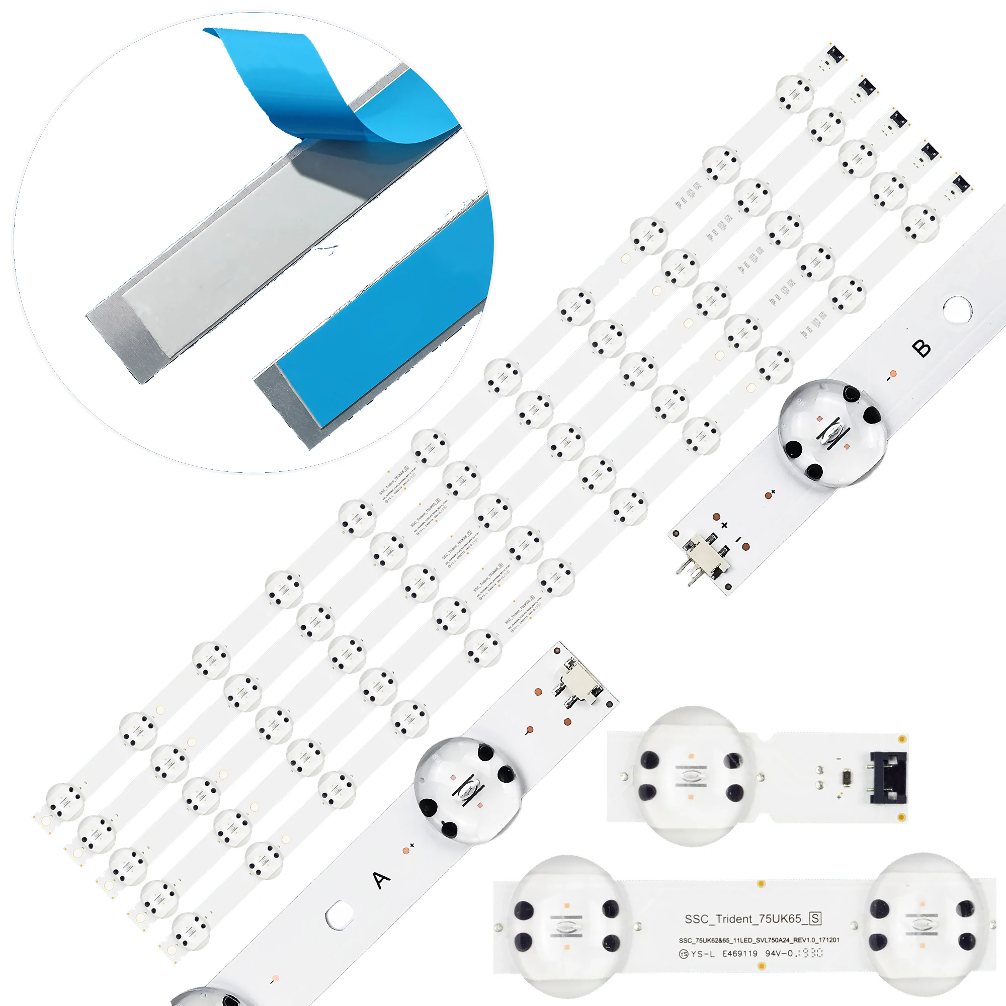 ledバックライト-75un8000pub-75un85006la-75um6970ptb-75um7570psb-75uk6200pcb-75um7110plb-75um7580pua-75ut640sota-75uk6500ptb用