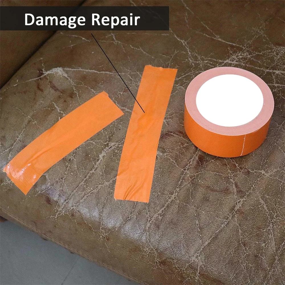 Orange Duct Tape Heavy Duty Industrial Strength,No Residue,Waterproof And Tear By Hand,Multi-Use For Indoor & Outdoor Repairs