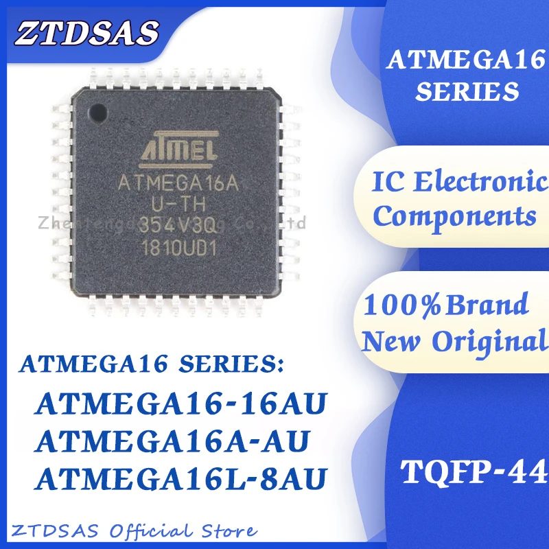 

5PCS/LOT ATMEGA16-16AU ATMEGA16A-AU ATMEGA16L-8AU ATMEGA16-16 ATMEGA16-8 ATMEGA16-A ATMEGA16 ATMEGA IC MCU Chip TQFP-44