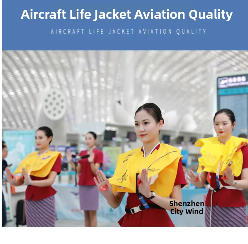Aircraft Life Jacket Aviation Simulation Training Aids Stewardess Training Simulation Teaching Tools Demonstration Training