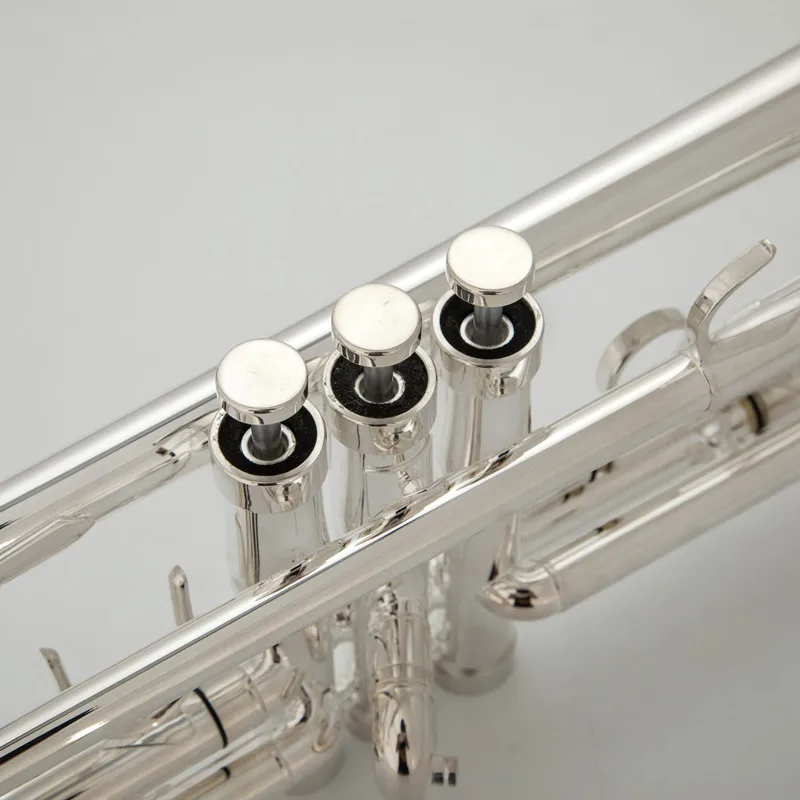 Hot Sell TR 600GS Trumpet B Flat Silver Plated Professional Trumpet Musical Instruments with Case Free Shipping