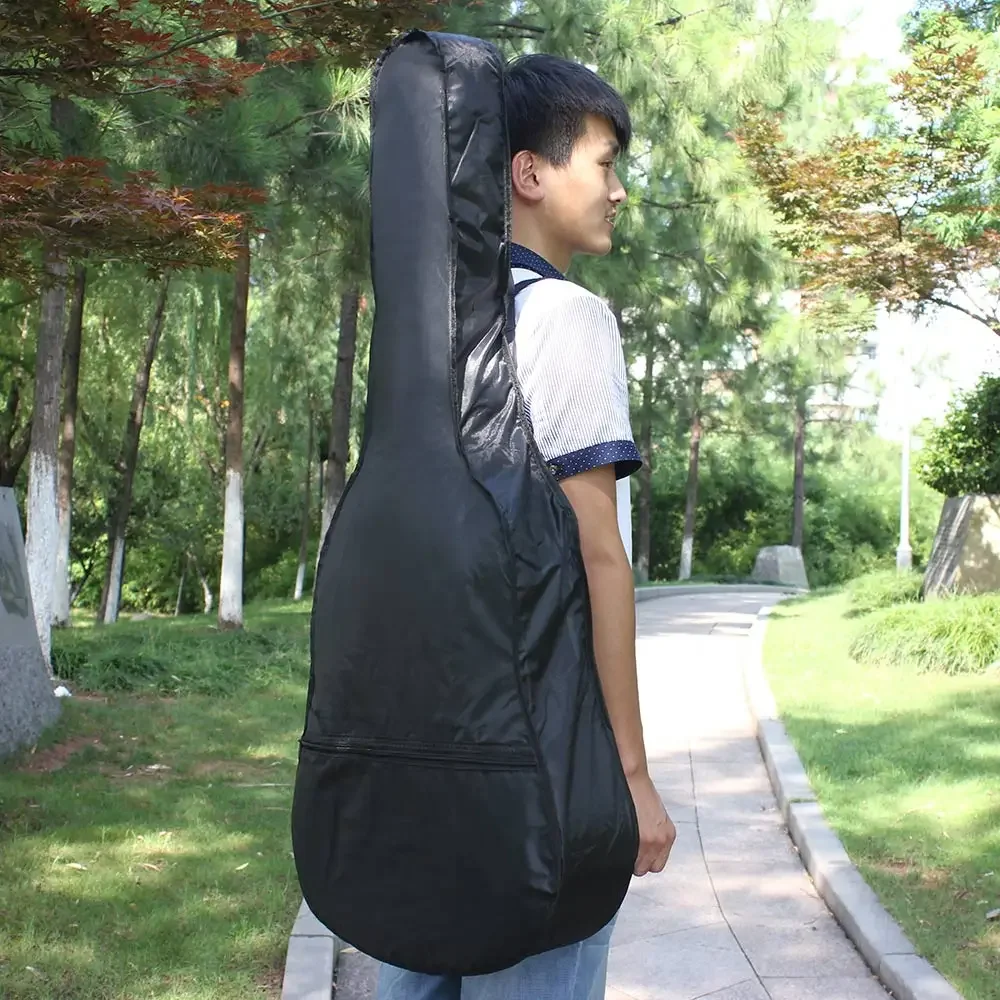 38 Inch Guitar Bag Oxford Waterproof Guitar Bag Soft Guitar Case Adjustable Shoulder Strap Guitar Handbag Guitar Accessory