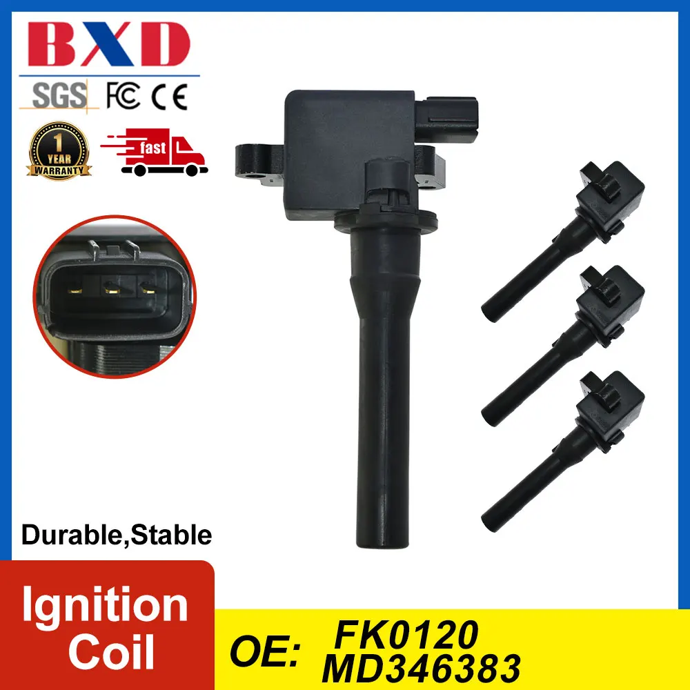 

1/4 PCS High Performance Ignition Coil MD346383 For Mitsubishi Minicab 0.7L 98-11 OE FK0120