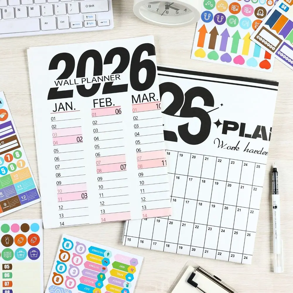 

New Large 2026 Calendar Planner Sheet Schedule Sticker Planner Target 365 Days Planner Sheet Schedule Organizer Office Supplies