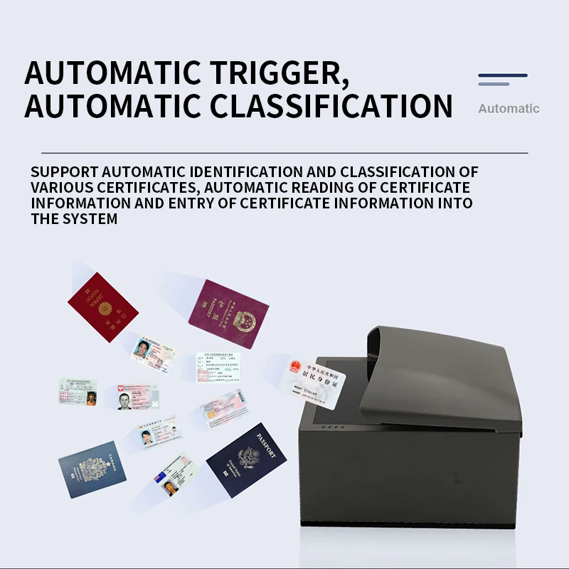 

Embedded Passport Reader Document Scanner Airport Customs Border Inspection Bank Identification EBR100