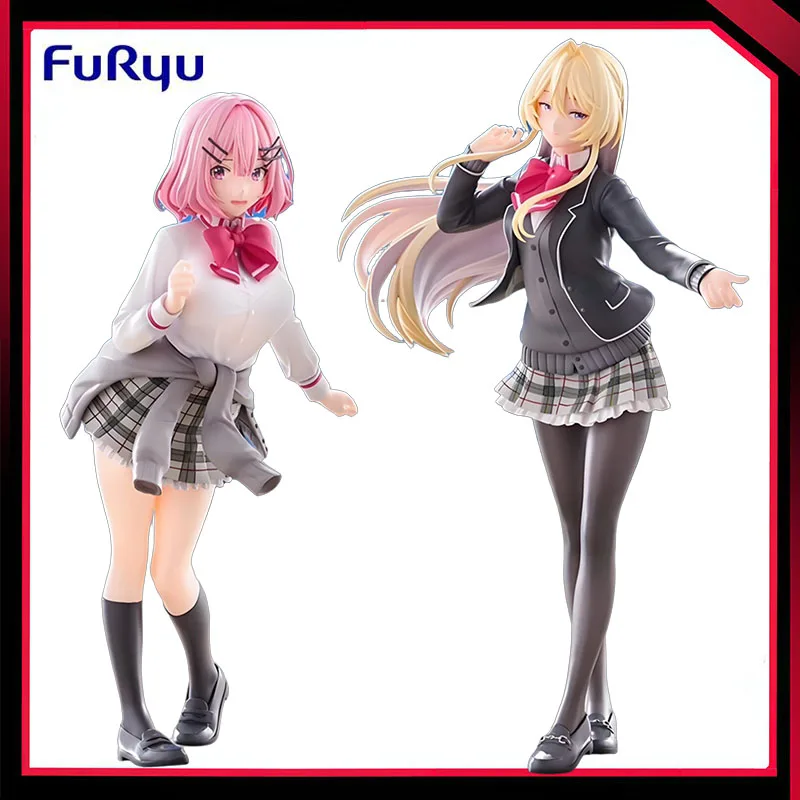 

FuRyu Original Trio-Try-iT ‌There's No Freaking Way I'll Be Your Lover! Unless Ozuka Mai PVC 19CM Anime Action Figures Model Toy