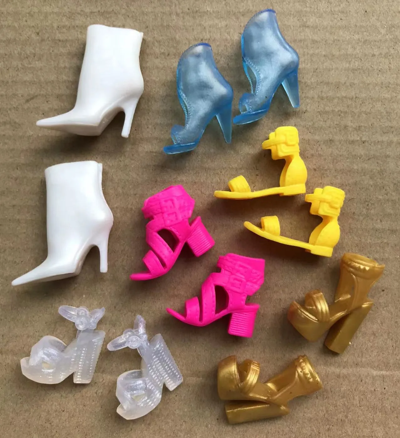Original Quality Doll Shoes 1/6 Size Doll Sandals Boots DIY Colorful Doll Decors High Heels Doll Accessories New Doll Parts