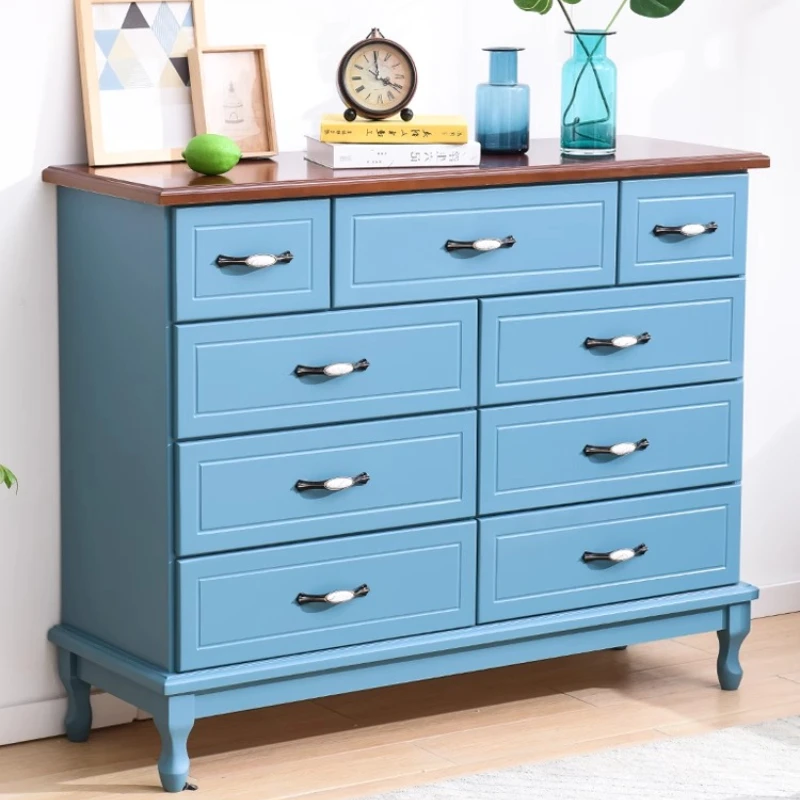 Moderne slaapkameropbergkast massief houten ladekast, woonkamermeubilair, meubilair voor kleine ruimtes