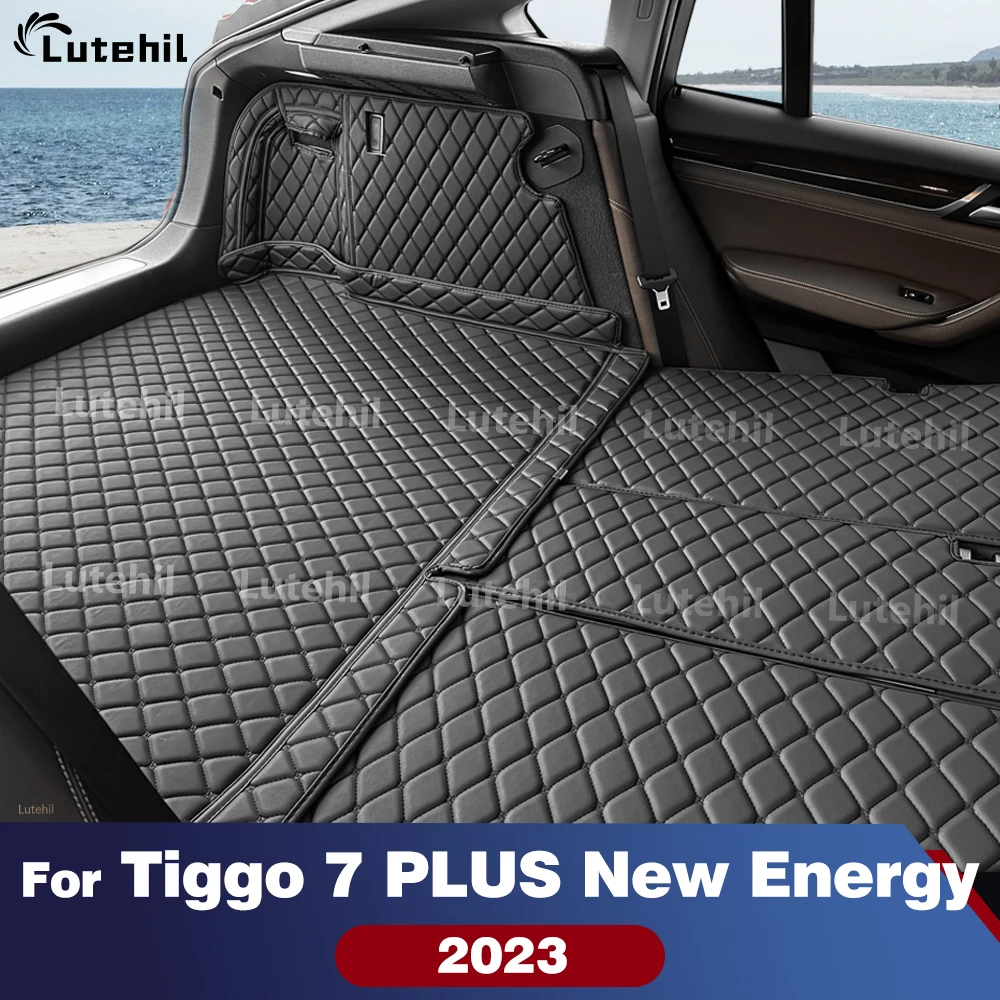 

Подкладка для багажника Chery Tiggo 7 Plus New Energy 2023, всепогодный коврик для багажника, ковер с защитой спинки, аксессуары для грузового коврика
