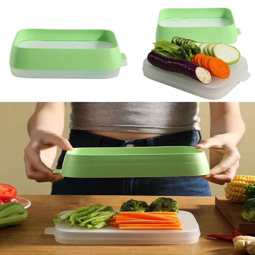 Food Silicone Cling Box Elastic Silicone Cling Film Refrigerator Storage Box