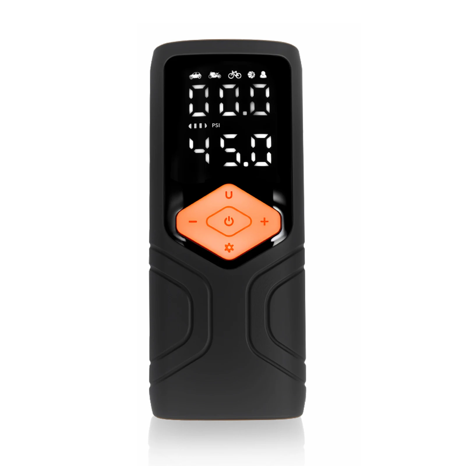 

Универсальный автомобильный воздушный насос с беспроводной зарядкой, автомобильный воздушный насос с цифровым дисплеем, портативный мини-накачиватель шин с подсветкой