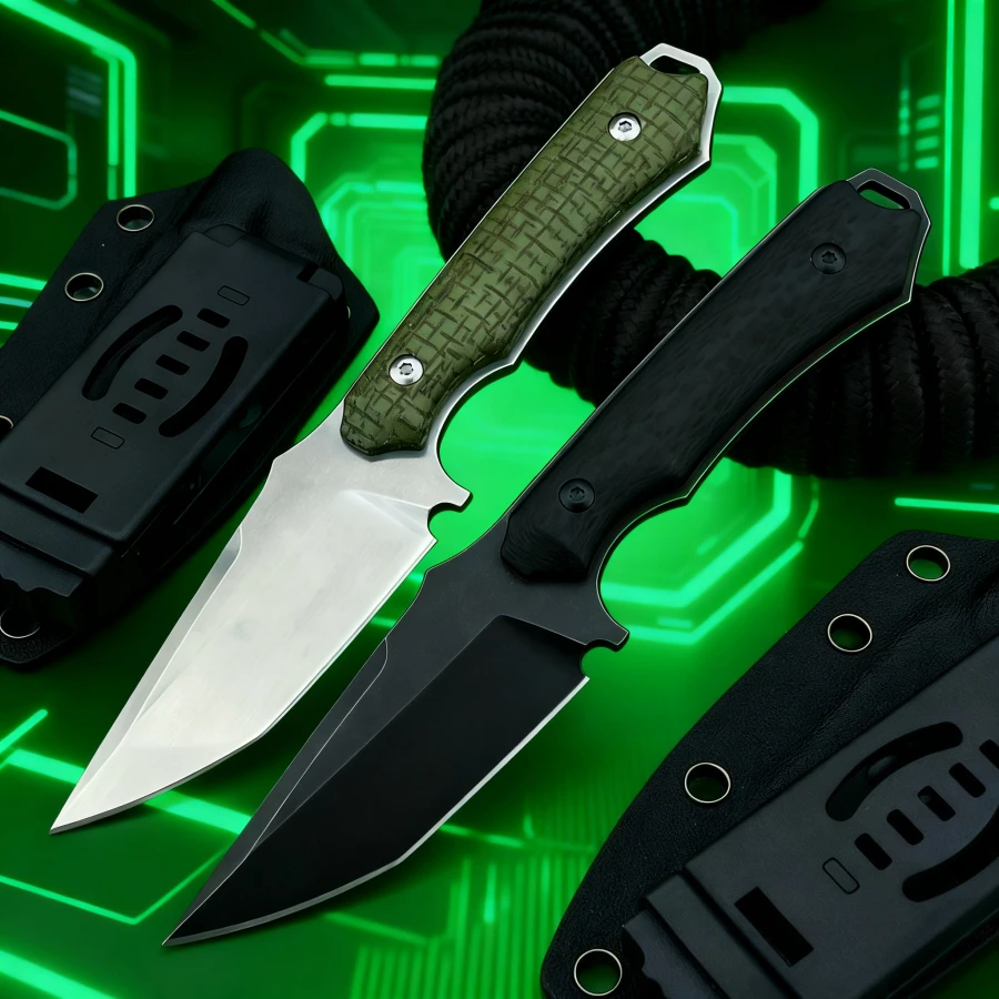 

Нож для пикника 8CR13MOV, лезвие G10, ручка высокой твердости, портативный нож для кемпинга, альпинизма, практичный нож для резки, мужские подарки